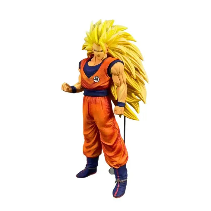 Figurine Son Goku Dragon Ball Super Saiyan 29 Cm - 3 Têtes Interchangeables, PVC, Boîte 2025, Collection