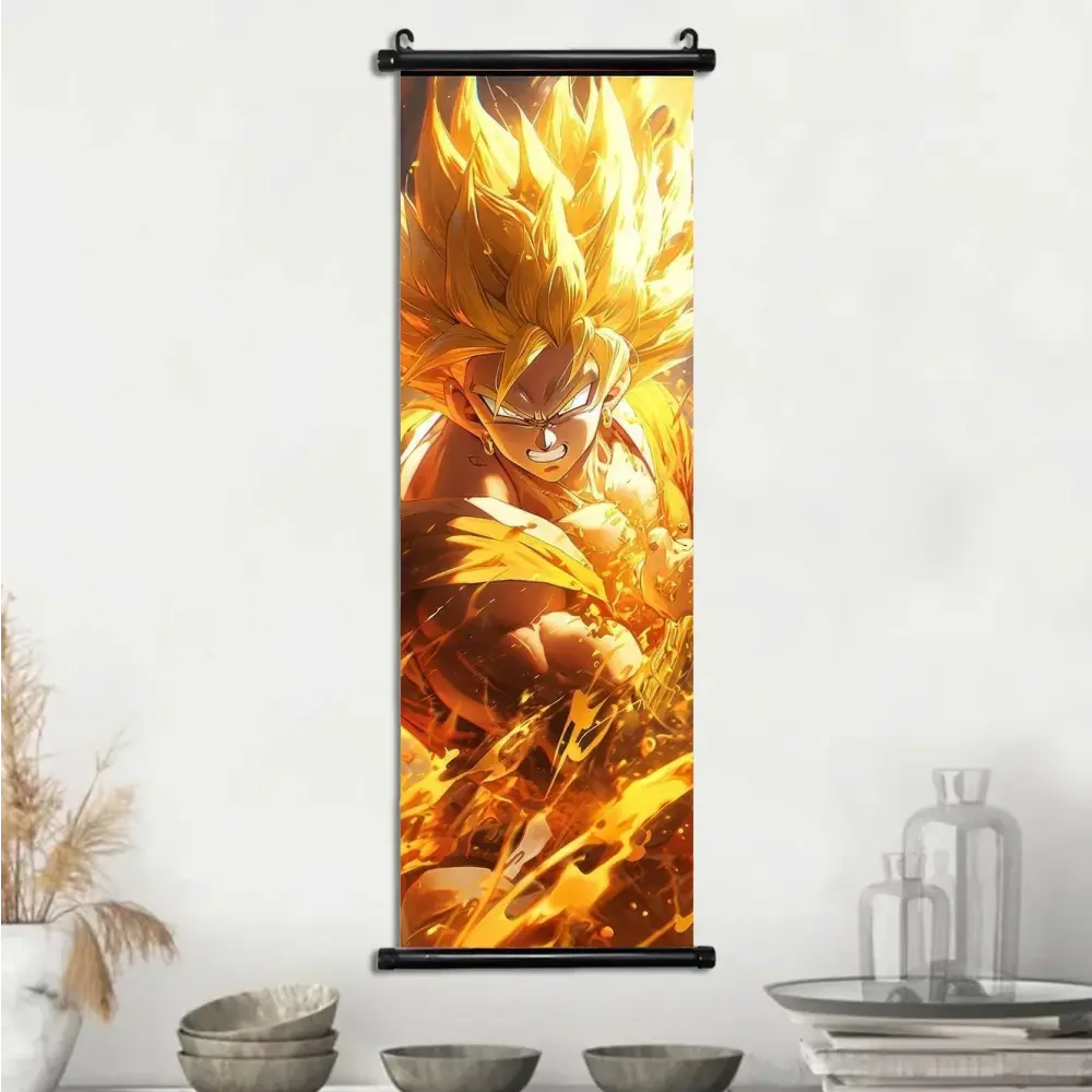 Son Goku Mode Super Saiyan affiches et impressions par Indi Creator